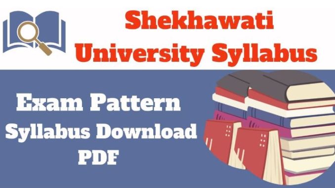 Shekhawati University Syllabus